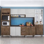 Cozinha Compacta 15 Portas Rafaela 0423t Demolição/Gelo 3d - Genialflex