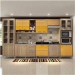 Cozinha Compacta 17 Portas para Pia e Cooktop 5806 Amarelo/Argila