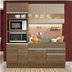 Cozinha Compacta 6 Portas Glamy Camili Rustic/Crema - Madesa