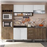 Cozinha Compacta 9 Portas Isadora 0424t Demolição/Gelo 3d - Genialflex