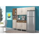 Cozinha Compacta com Balcão 02 Portas Talita Naturaly/terraro - Movemax