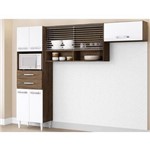 Cozinha Compacta Michele com 7 Portas Dakota/branco - Lc Móveis