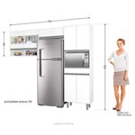 Cozinha Compacta New Clean 8 Portas 1 Gaveta Branco - Zanzini