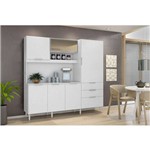Cozinha Compacta New Space 06 Portas 03 Gavetas Branco Nicioli