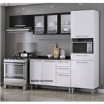 Cozinha Compacta 3 Peças Sem Balcão Dandara Itatiaia Branco/preto