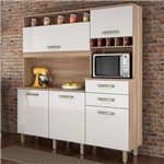 Cozinha Compacta Smart Cedro/branco - Nesher