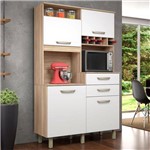 Cozinha Compacta Smart Jr Cedro/branco - Nesher