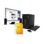 CPU Core 2 Duo E4300 2GB 250GB DVD-RW Linux Epcom + Monitor LCD 19" 190CW7CS - Philips + Office 2007 Home & Student