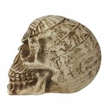Crânio Caveira Egípcio Detalhes em Alto Relevo.
