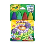Crayola - Giz Chalk Lavável P/calçada 4 Cores - Petal Power