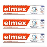 Creme Dental Elmex Anticáries 110g - Kit 03 Unidades