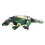 Crocodilo Multi Tons de Verde Deitado 81cm - Pelúcia