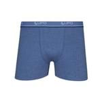 Cueca Lupo Boxer - Algodão com Elastano (Adulto) Tamanho: M | Cor: Azul Jeans