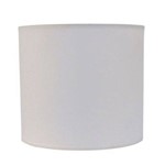 Cupula Bella Cilindrica Tecido Branco 18x20cm Ex760br Abajur