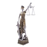 Dama da Justiça 40cm - Enfeite Resina