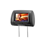 Descanso de Cabeça Multilaser com DVD LCD 7 Polegadas Preto com Controle AU709