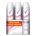 Desodorante Rexona Women Powder Aerosol Leve Mais Pague Menos 3 Unidades com 175ml Cada