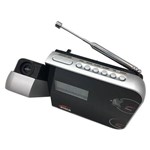 Despertador Digital AM FM com Projetor de Horas Preto CR-308