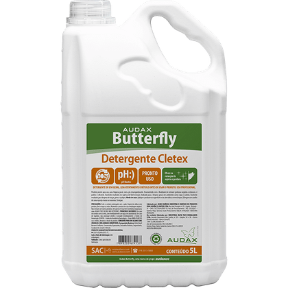 Detergente Cletex Neutro 5 Litros Audax Butterfly