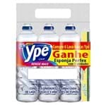 Detergente Liquido Ype 500ml com 6 Gts Esponja Perfex Clear