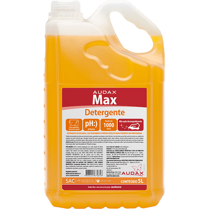 Detergente Neutro Max Sem Odor 5 Litros Audax