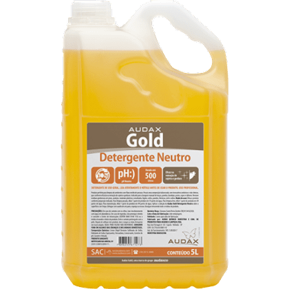 Detergente Neutro Sem Odor 5 Litros Audax Gold