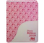 Diário Bíblico 2019 Luxo Rosa/Floral 8661 Ave Maria