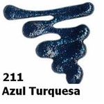 Dimensional Relevo 3d Color Glitter 35ml Acrilex Azul Turquesa 211