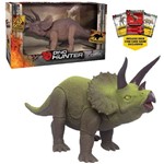Dinossauro Triceratops Dino Hunter Colors com Card
