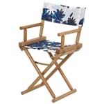 Diretor Movie Cadeira C/ Braços Eucalipto/azul
