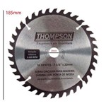 Disco para Serra Circular Madeira Thompson 36 Dentes 185mm X 20mm