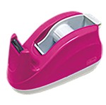 Dispensador para Fita Durex Rosa Neon 244708 Tilibra