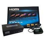 Distribuidor de Video Hdmi - 1 X 2 Lu604m para Dvd, Vídeo Game, Pc, Notebook, Dvr