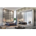 Dormitório Casal Ravena Top 100% Mdf - Móveis Rufato - Branco - Móveis Bom de Preço -