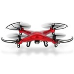 Drone Syma X5C RTF RC Câmera 2.0MP Quadricóptero - Red