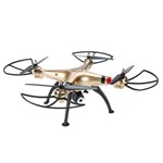 Drone Syma X8HW Wifi FPV RC Dourado 4CH 6Eixos Câmera