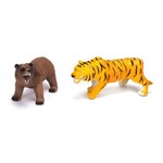 Duelo Selvagem com Som - Urso e Tigre - Unik Toys