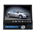DVD Player Automotivo Roadstar Rs-7740DTV 7" Motorizada/Tv Analógica/USB/Sd - Preto