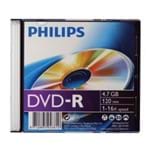 DVD-R 16X 120MIN 4.7GB Slim Case Un Philips