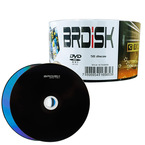 DVD-R Brdisk com Logo Preto - 1 Unidade