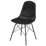 Eames Tisser Cadeira Preto/preto