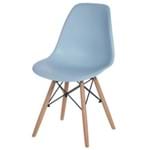 Eames Wood Iii Cadeira Natural/azul Claro
