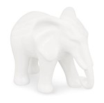 Elefante Decorativo Branco em Cerâmica P 8590 Mart