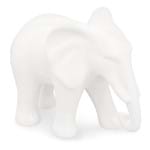 Elefante em Cerâmica Branco 15,5x10cm