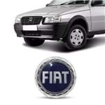 Emblema Fiat da Grade Dianteira Palio G3 2004 a 2008 e Uno 2006 a 2008 Azul