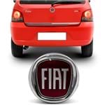 Emblema Fiat do Porta Malas Uno 2004 a 2013 Palio 2004 a 2015 Stilo 2008 a 2011 Vermelho
