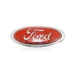 Emblema Ford da Grade ou Tampa do Porta-Malas Corcel Belina DelRey Pampa Escort Hobby - Modelo Vermelho