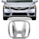 Emblema Honda Cromado New Civic Grade Dianteira