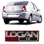 Emblema Logan 1.6 do Porta Malas 2009 a 2013 - Cromado