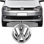 Emblema Volkswagen Cromado Fox Grade Dianteira Encaixe Perfeito